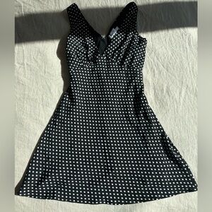 Nellie Mini Dress Black Polka Dot